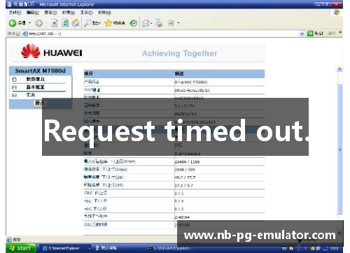 Request timed out. Request timed out.